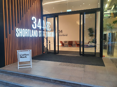 Coffee Mark entrance and counter on Shortland Street